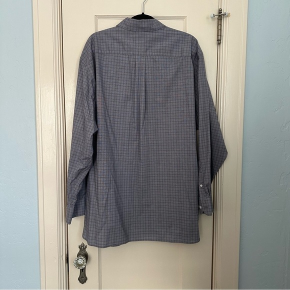 Daniel Cremieux Signature Collection Shirt Blue Plaid Burgandy Stripe Size XXL - Picture 3 of 10